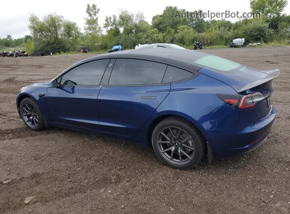 5YJ3E1EB5KF364966 2019 TESLA MODEL Blue Հետևի ձախ