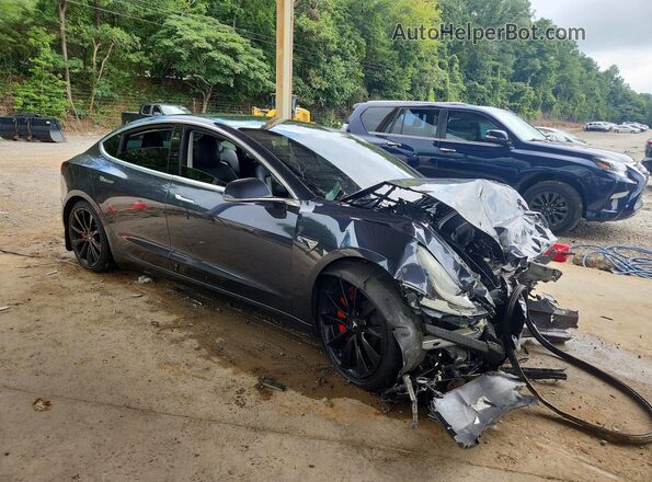 5YJ3E1EB5LF619925 2020 TESLA MODEL Gray Przód prawy