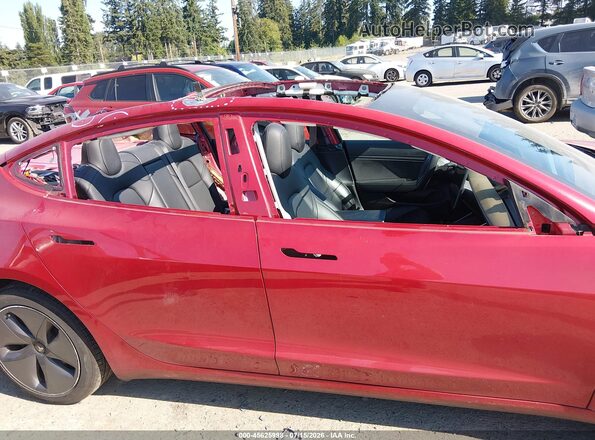 5YJ3E1EB5LF635803 2020 TESLA MODEL 3 Red Widok z przodu