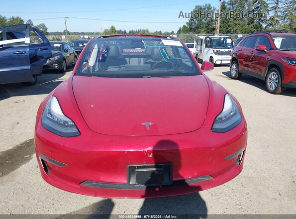 5YJ3E1EB5LF635803 2020 TESLA MODEL 3 Red Widok wnętrza z tyłu