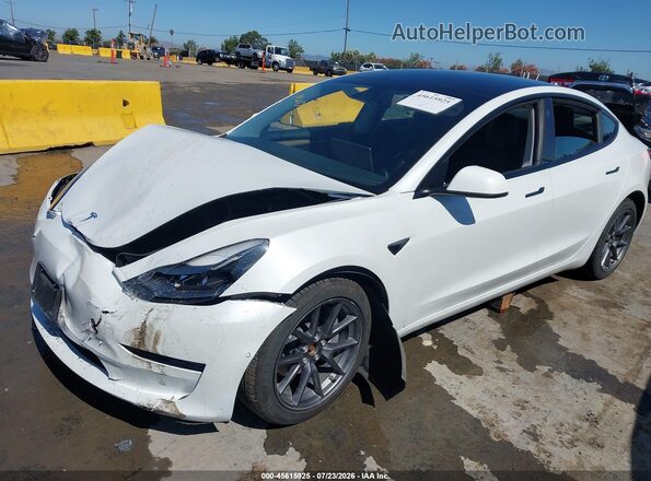 5YJ3E1EB5MF003305 2021 TESLA MODEL 3 White Przód lewy
