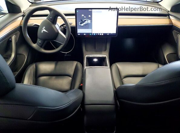 5YJ3E1EB5MF979696 2021 TESLA MODEL Gray Vista del salpicadero
