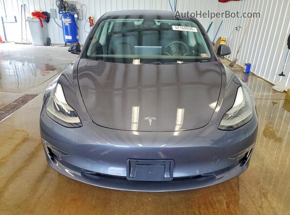 5YJ3E1EB5MF979696 2021 TESLA MODEL Gray Vista frontal