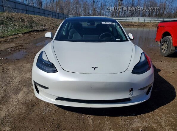 5YJ3E1EB5NF124787 2022 TESLA MODEL Белый Вид спереди