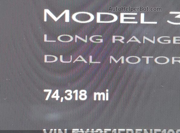 5YJ3E1EB5NF128340 2022 TESLA MODEL 3 Черный Панорамный вид салона 360°