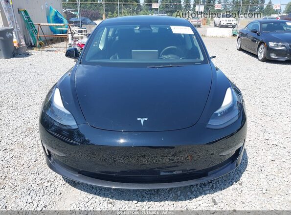 5YJ3E1EB5NF290193 2022 TESLA MODEL 3 Black Вид щитка приладів
