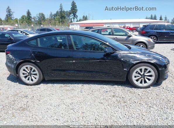 5YJ3E1EB5NF290193 2022 TESLA MODEL 3 Black Вид спереду