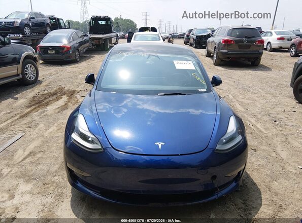 5YJ3E1EB5PF415650 2023 TESLA MODEL 3 Синий Вид щитка приборов