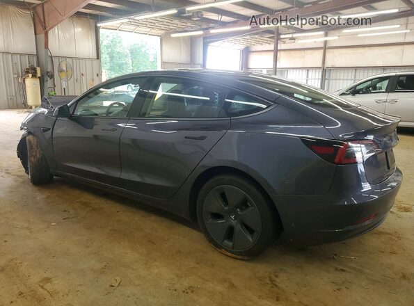 5YJ3E1EB5PF663056 2023 TESLA MODEL Gray Rear left