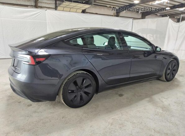 5YJ3E1EB5RF744268 2024 TESLA MODEL Серый Задняя правая четверть