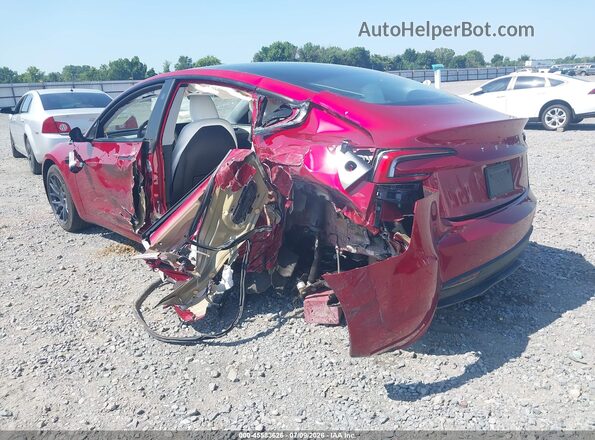 5YJ3E1EB5RF761605 2024 TESLA MODEL 3 Red უკანა მარცხენა