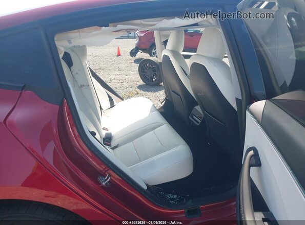 5YJ3E1EB5RF761605 2024 TESLA MODEL 3 Red VIN კოდის სტიკერის ხედი