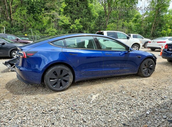 5YJ3E1EB5SF951572 2025 TESLA MODEL Blue Trasero derecho