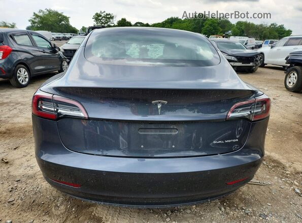 5YJ3E1EB6JF114103 2018 TESLA MODEL Gray Vista trasera