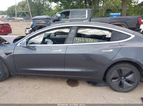 5YJ3E1EB6JF119463 2018 TESLA MODEL 3 Gray Սարքավորումների վահանակի տեսք