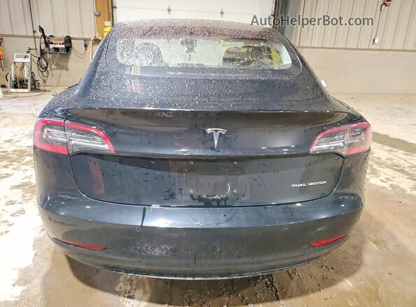 5YJ3E1EB6JF178691 2018 TESLA MODEL Black Вид ззаду
