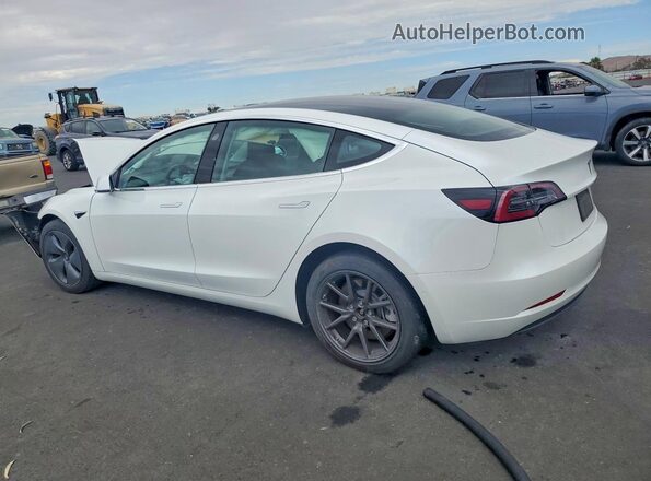 5YJ3E1EB6KF474814 2019 TESLA MODEL Белый Задняя левая четверть