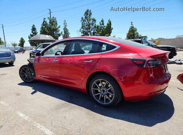 5YJ3E1EB6LF635809 2020 TESLA MODEL Red Rear left