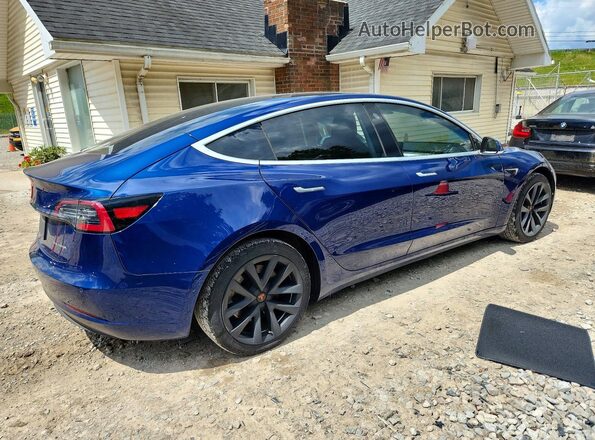 5YJ3E1EB6LF668566 2020 TESLA MODEL Blue Tył prawy
