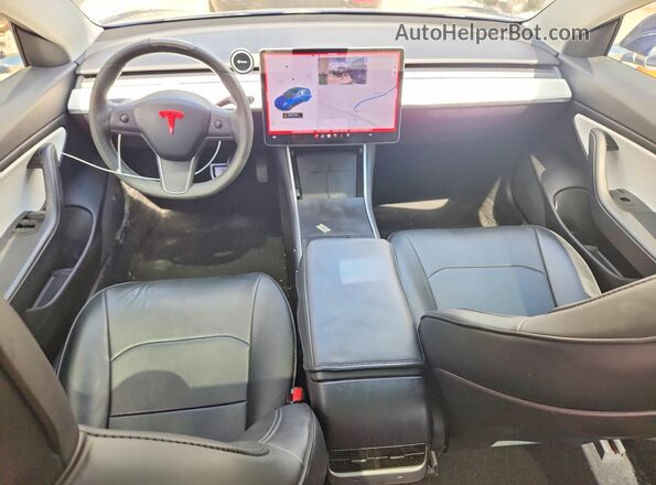 5YJ3E1EB6LF668566 2020 TESLA MODEL Blue Widok deski rozdzielczej