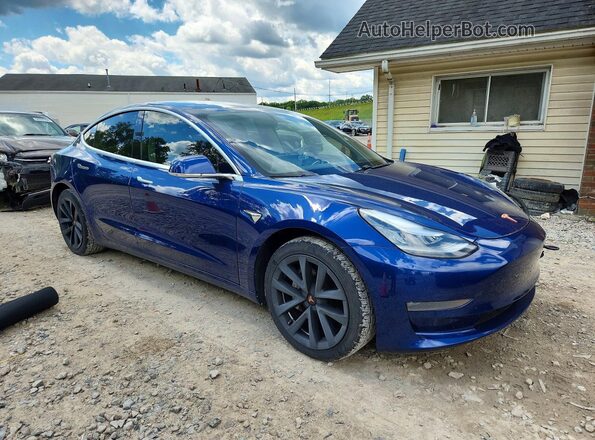 5YJ3E1EB6LF668566 2020 TESLA MODEL Blue Przód prawy
