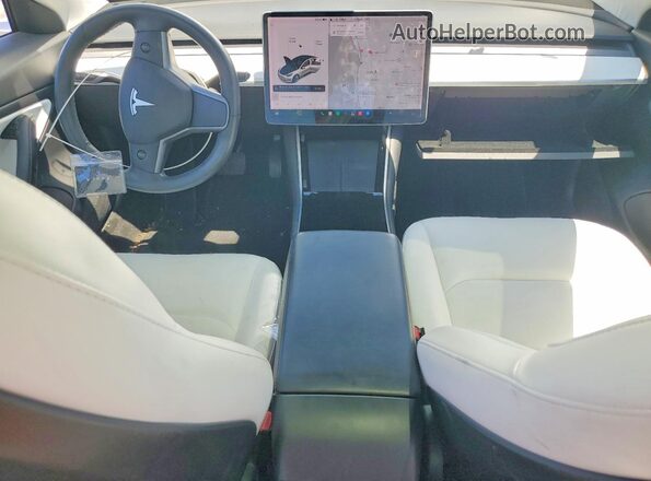 5YJ3E1EB6LF742343 2020 TESLA MODEL White Dashboard view