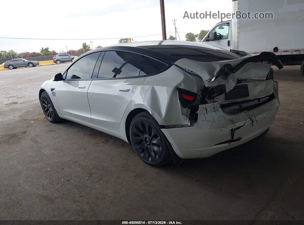 5YJ3E1EB6MF002065 2021 TESLA MODEL 3 White Tył lewy