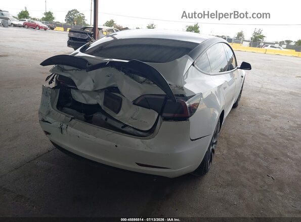 5YJ3E1EB6MF002065 2021 TESLA MODEL 3 White Tył prawy