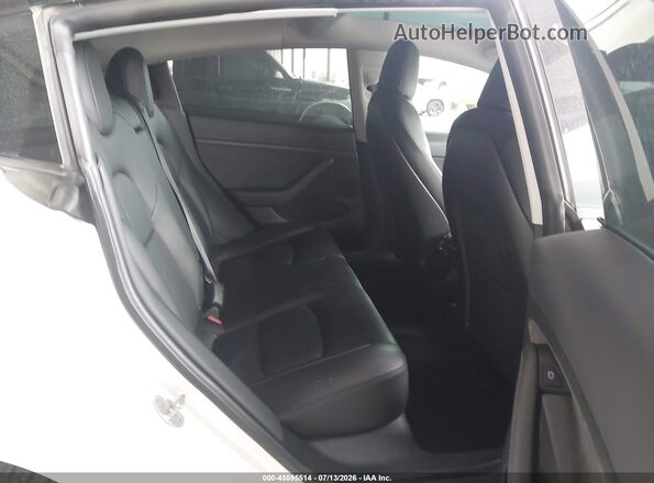 5YJ3E1EB6MF002065 2021 TESLA MODEL 3 White Widok naklejki z numerem VIN