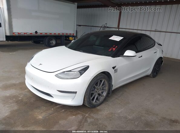 5YJ3E1EB6MF002065 2021 TESLA MODEL 3 White Przód lewy