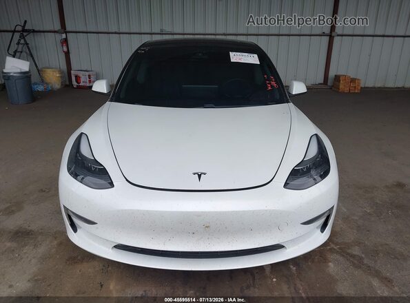 5YJ3E1EB6MF002065 2021 TESLA MODEL 3 White Widok zestawu wskaźników