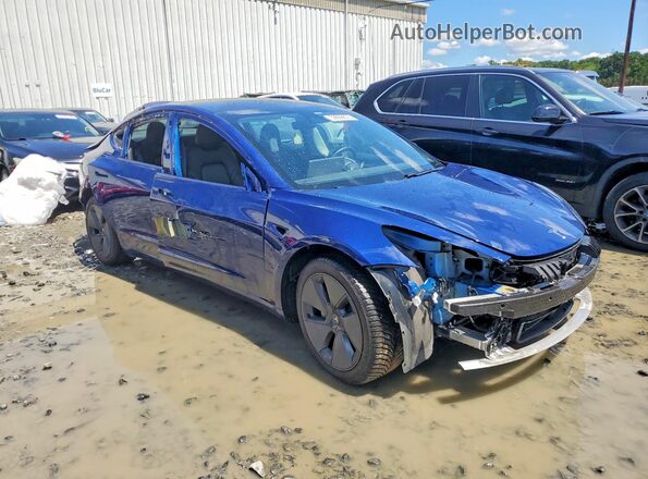5YJ3E1EB6MF973258 2021 TESLA MODEL Blue წინა მარჯვენა