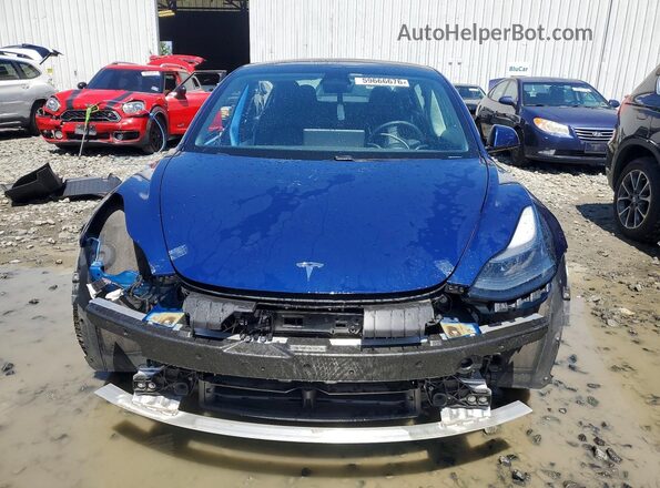 5YJ3E1EB6MF973258 2021 TESLA MODEL Blue წინა ხედი