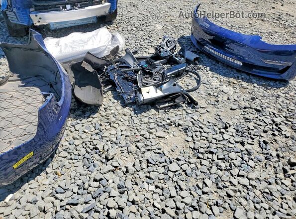 5YJ3E1EB6MF973258 2021 TESLA MODEL Blue ძრავის განყოფილების ხედი