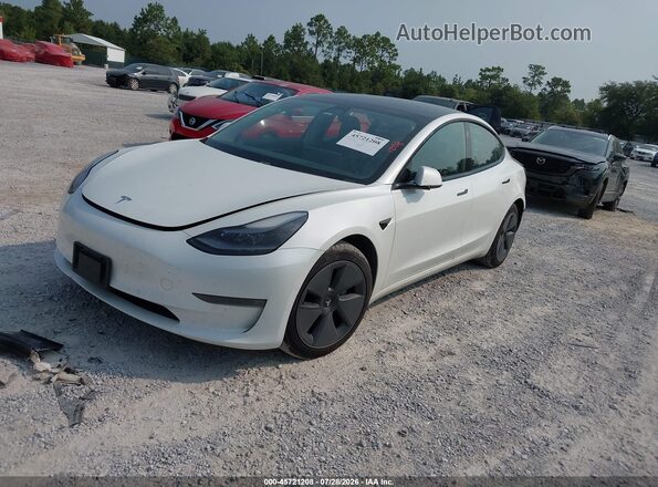 5YJ3E1EB6MF978959 2021 TESLA MODEL 3 White Front left