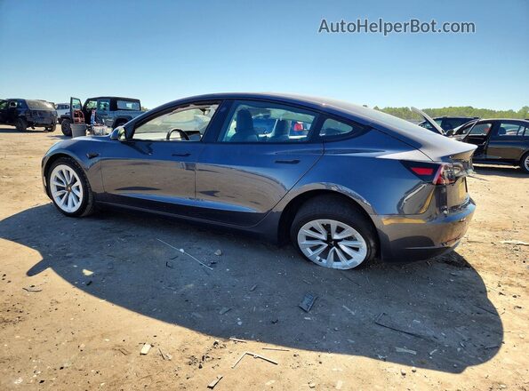 5YJ3E1EB6NF129352 2022 TESLA MODEL Gray Задня ліва чверть