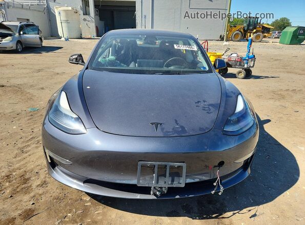 5YJ3E1EB6NF129352 2022 TESLA MODEL Gray Вид спереду
