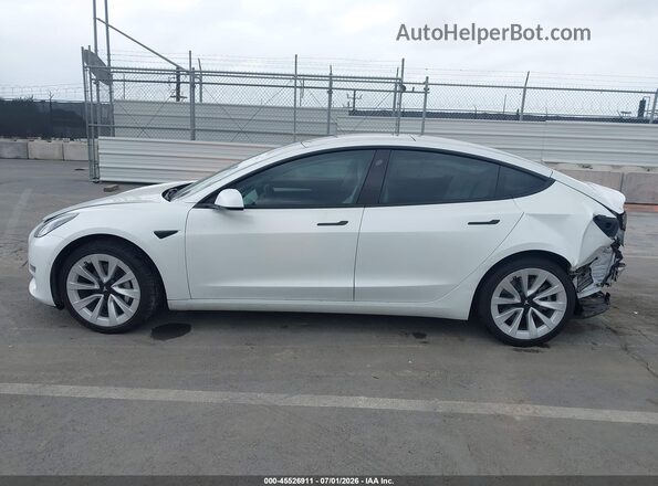 5YJ3E1EB6NF144479 2022 TESLA MODEL 3 White 