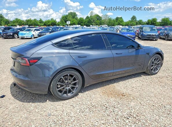 5YJ3E1EB6NF187042 2022 TESLA MODEL Charcoal Задня права чверть