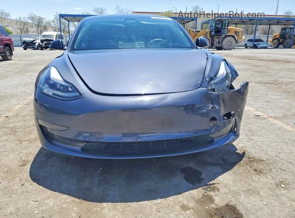 5YJ3E1EB6NF187526 2022 TESLA MODEL Charcoal Вид спереду