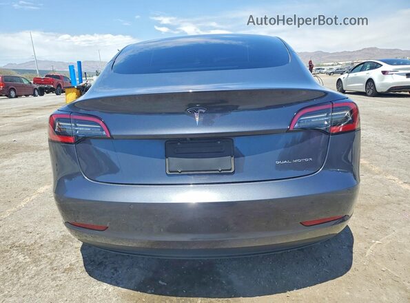 5YJ3E1EB6NF187526 2022 TESLA MODEL Charcoal Вид ззаду