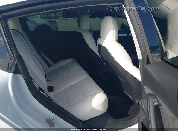 5YJ3E1EB6NF269353 2022 TESLA MODEL 3 White Vista de la etiqueta del VIN
