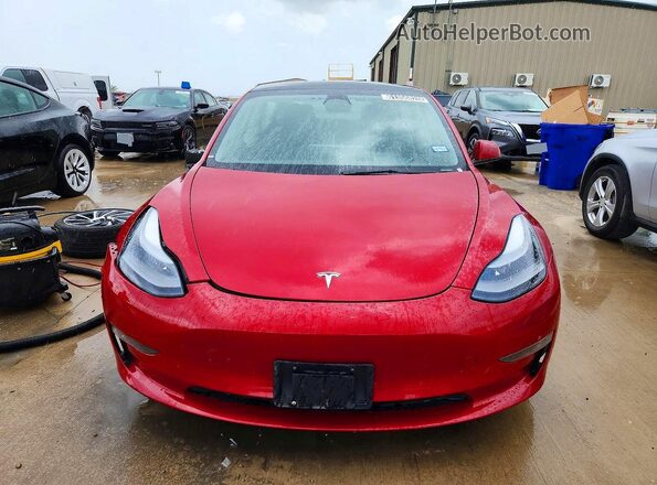 5YJ3E1EB6NF287545 2022 TESLA MODEL Красный Вид спереди
