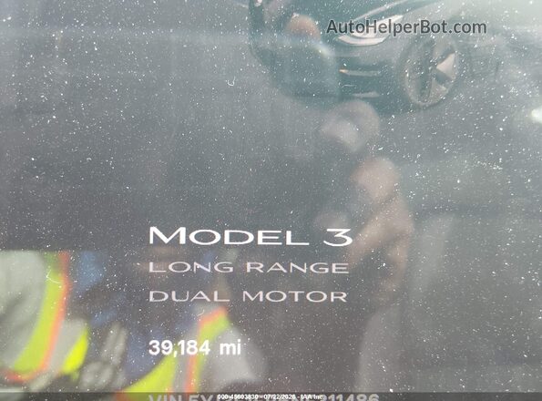 5YJ3E1EB6NF311486 2022 TESLA MODEL 3 Черный Вид задних сидений