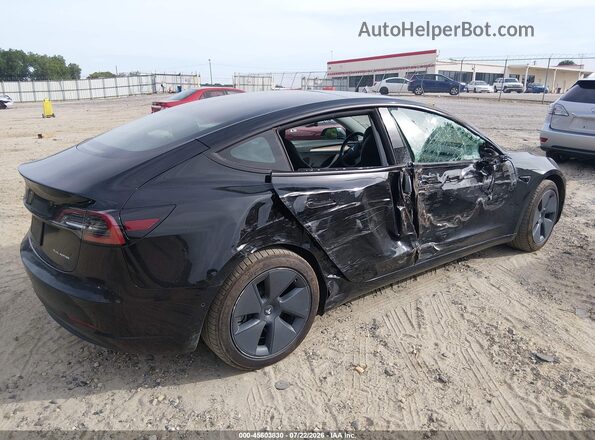 5YJ3E1EB6NF311486 2022 TESLA MODEL 3 Черный Вид спереди