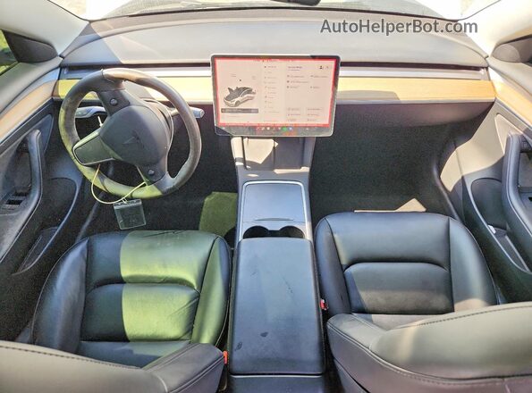 5YJ3E1EB6NF344911 2022 TESLA MODEL White Widok deski rozdzielczej