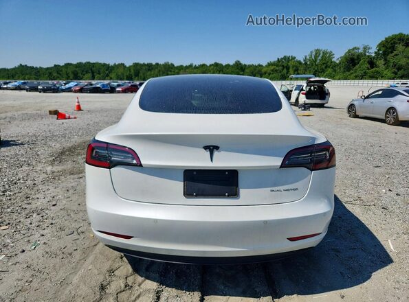 5YJ3E1EB6NF344911 2022 TESLA MODEL White Widok z tyłu