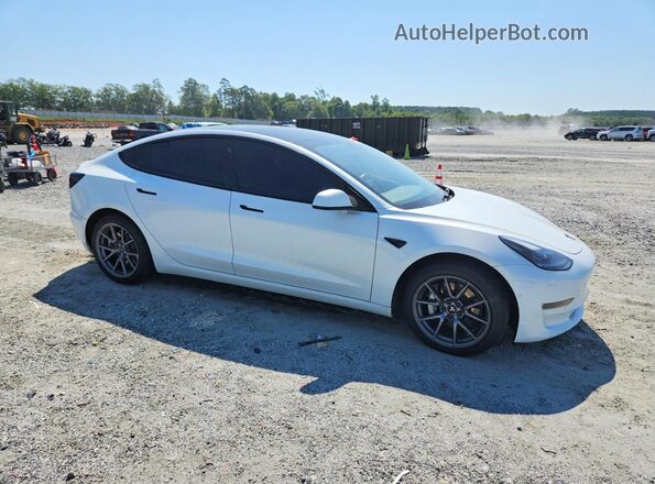 5YJ3E1EB6NF344911 2022 TESLA MODEL White Przód prawy