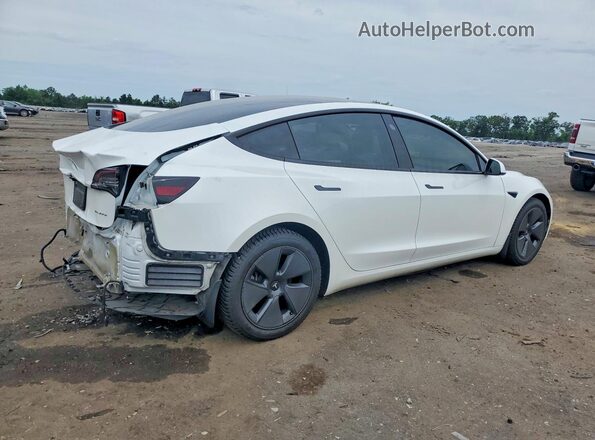 5YJ3E1EB6NF347551 2022 TESLA MODEL White Задня права чверть