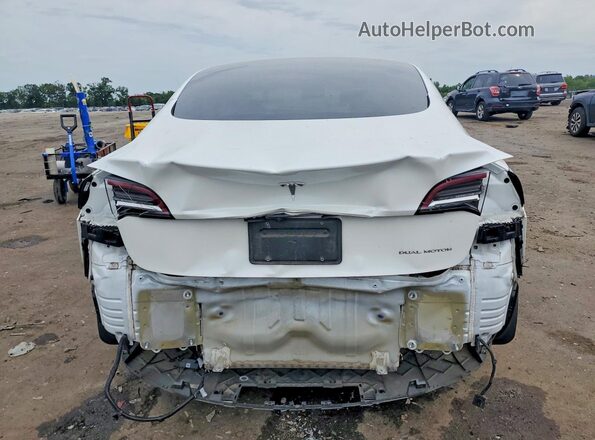 5YJ3E1EB6NF347551 2022 TESLA MODEL White Вид ззаду